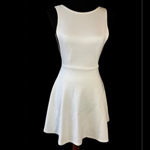 Misguided White dress , sleeves dress , summer dress,part dress, wedding event